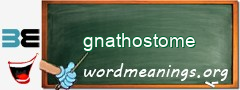 WordMeaning blackboard for gnathostome